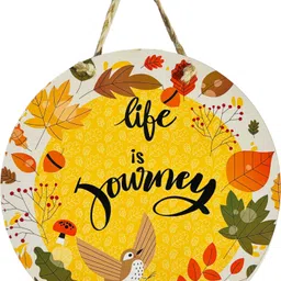 blue wall decor YELLOW PLATE image 1