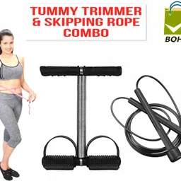 bqh Tummy Trimmer and Skipping Rope Combo for Men/Women For Fitness & Home Workout Ab Exerciser-picture-11