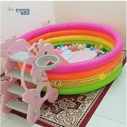 intelligent Set (IND*99) Glow Inflatable Pool With Free Pump (Multicolor) Inflatable Swimming Pool-picture-23