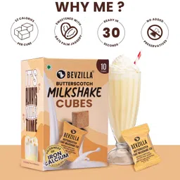 bevzilla Instant Milkshake 10 Cubes Pack (Butterscotch), Date Palm Jaggery image 3