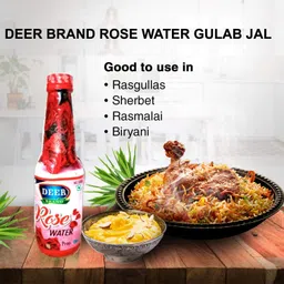 deer brand Rose Gulab Jal+Kewra Keora kewda Water Cooking Rice&Sweet Dishes Biryani Essence image 3