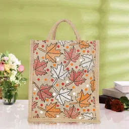 travelltek Stylish Jute Shopping Bag for Women Waterproof Sling Bag-picture-46
