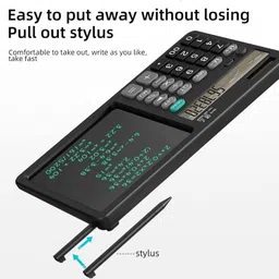 yesruer Notepad 2-in-1 Calculator & Calculator with Ruffpad Notepad 2-in-1 Calculator & LCD Writing Pad 12 Digits Financial Calculator image 4