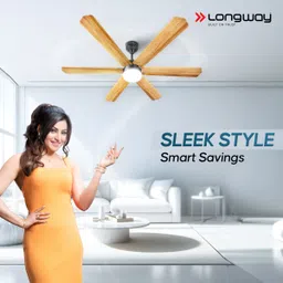 longway Luminair-Max-6B with 5 Year Warranty BLDC Motor with Remote 1200 mm Ceiling Fan image 2