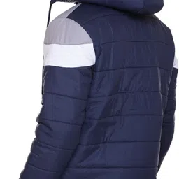 tl fashion Men Colorblock Quilted Jacket image 2