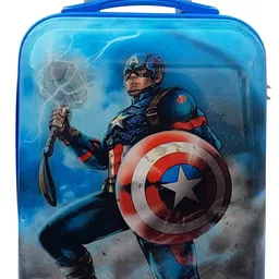 junior joe Small Cabin Suitcase (20 inch) 4 Wheels - Lightweight Kids Rolling Luggage With Hard Shell Carry On Travel Trolley Bag - Blue-picture-19