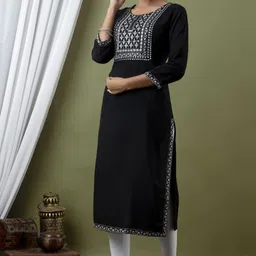kalaxi Viscose Rayon Stitched Anarkali Gown image 1