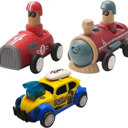 vaniha Unbreakable Four-Wheel Drive Friction Powered Diecast Dancing Car Toy Set-O41-picture-17