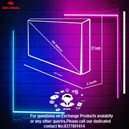 Delideal Padded Cover, Dust Cover, etc. for 50 inch Computer Monitor, TV, LCD Monitor, etc.- ledGreen2950IN image 5