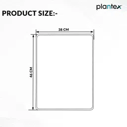 plantex Rectangle Shape Mirror for Wash Basin/Mirror for Wall/Bedroom - (18 x 15 inch) Bathroom Mirror image 5