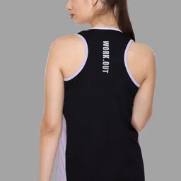 white moon Pack of 2 Women Colorblock Round Neck Polyester Multicolor T-Shirt image 3