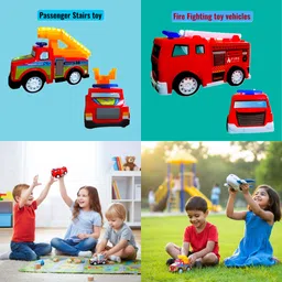 rvanco Vehicle Toy Set for Kids | Push & Go Friction Power Cars For Boys & Girls image 4
