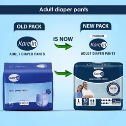 karein ADULT PANT STYLE PULL UP, SIZE LARGE,10 PCS PACK. Adult Diapers - L image 2