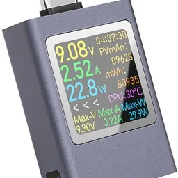 USB C Power Meter Voltage Current Monitor for Devices Digital Multimeter-image-90