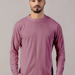 LEON Men Solid Round Neck Cotton T-shirt-picture-14