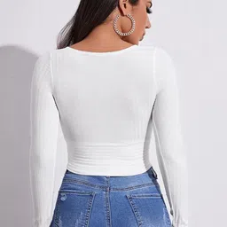 Stylecast X Slyck Wrap Crop Top image 4