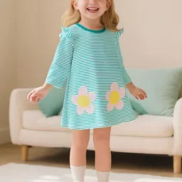 INCLUD Girls Striped A-Line Dress-picture-24