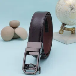 Alvaro Castagnino Men Textured Leather Formal Belt With Slider Buckle-picture-24