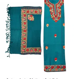 Vrinde Embroidered Unstitched Dress Material image 3