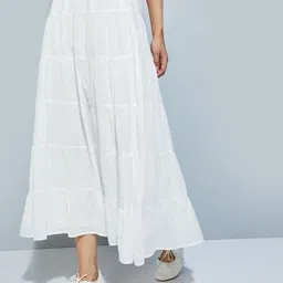 max Pure Cotton Tiered maxi Skirt-picture-48