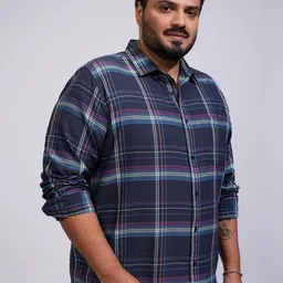 HIGHLANDER Men Full Sleeve Plus Size Shirt-picture-11