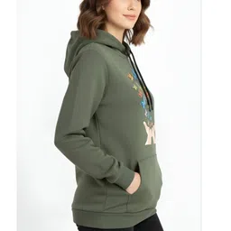 Sash Women Printed Hooded Sweatshirt image 5