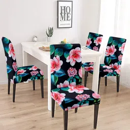 Cortina Set Of 4 Multi-Coloured Printed Chair Covers-picture-28