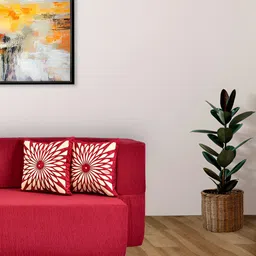 FRIENDS LIFE 3 Seater Fold Out Sofa Cum Bed With Pillows-image-17