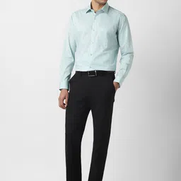 Van Heusen Men Micro Ditsy Printed Spread Collar Cotton Formal Shirt image 4