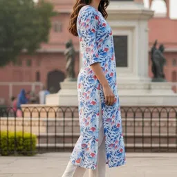 THE FAB FACTORY Botanical Printed Kurti image 4