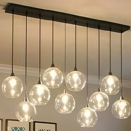 KINIS Transparent & Black Glass Quirky Ceiling Lamp-picture-32