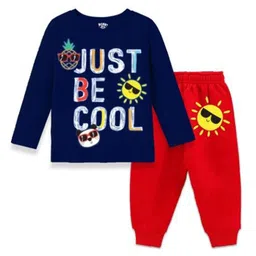BERRYJOY Boys Pack Of 2 Printed Long Sleeves T-shirt With Joggers image 3