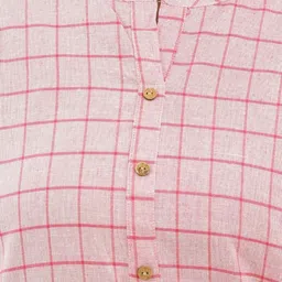 ETC X D To D Life Style Checked Mandarin Collar Tunic With Trousers Co-Ords image 3