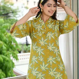 ARUWA FASHION Printed Pure Cotton Tunic & Trousers Co-Ords image 5