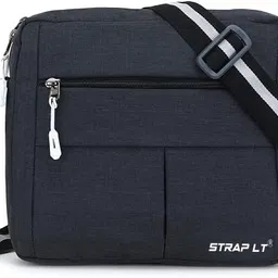 straplt Black Men & Women Messenger Bag Sling Bag Stylish Travel Office Business Bag-picture-27
