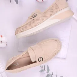 Jove Women Perforations Loafers-picture-18