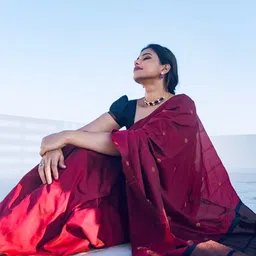 Snofi Creation Woven Design Zari Pure Silk Handloom Banarasi Saree image 3