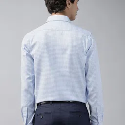 Van Heusen Custom Fit Checked Pure Cotton Formal Shirt image 3