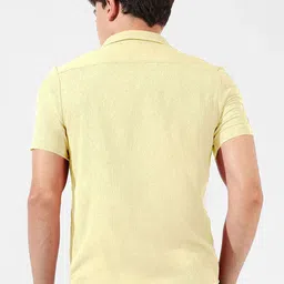 SZN Textured Spread Collar Short Sleeves Standard Casual Shirt image 4