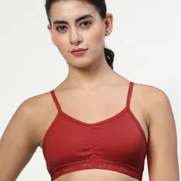 LILY Women Pack Of 2 Solid Full Coverage Heavily Padded Non Wired T-shirt Bra stropsyliad image 2