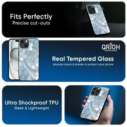 QRIOH Conversational Printed iPhone 12 Back Case Mobile Accessories image 4