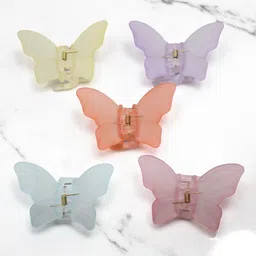 Jolly Faces Women Set of 5 Fur Claw Clip-image-17