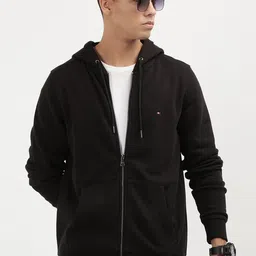 Tommy Hilfiger Men Solid Hooded Sweatshirt-picture-37