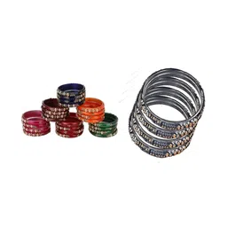 Somil Women Set of 28 Glass Bangles-picture-23