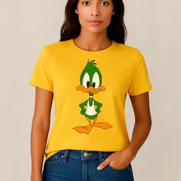 Anikmart Women Printed Pure Cotton T-shirt-picture-35
