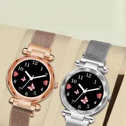 WATCHSTAR Women Dial & Straps Analogue Watch Flower Mag Gold&Silver-picture-49