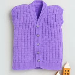 Little Angels Girls Boucle Woollen Sweater Vest-picture-33