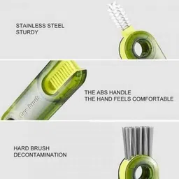 ritesh 3 in 1 Multifunctional Bottle Cleaning Brush Cup image 5