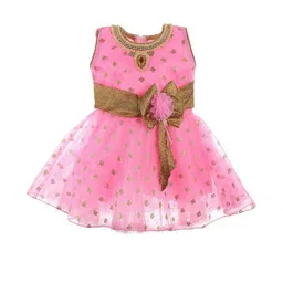 dress collection Baby Girls Midi/Knee Length Festive/Wedding Dress (Pink, Sleeveless)Nice Dress-picture-30
