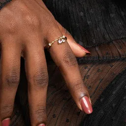 SRIYA Gold-Plated Cubic Zirconia Studded Finger Ring-picture-23